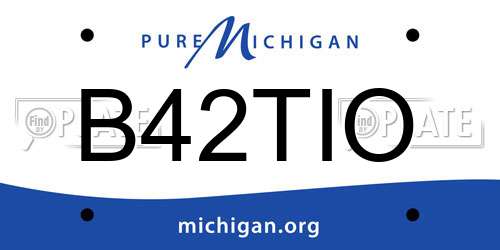 B42TIO Michigan License Plate