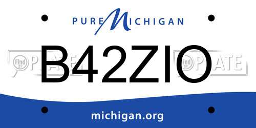 B42ZIO Michigan License Plate