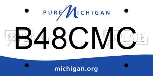 B48CMC Michigan License Plate