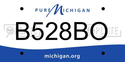 B528BO Michigan License Plate