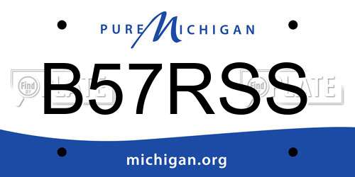 B57RSS Michigan License Plate
