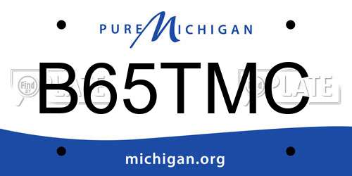 B65TMC Michigan License Plate