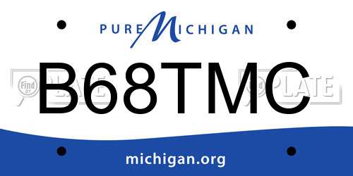 B68TMC Michigan License Plate