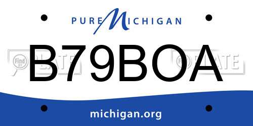 B79BOA Michigan License Plate