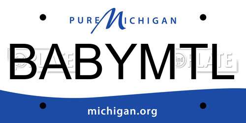 BABYMTL Michigan License Plate
