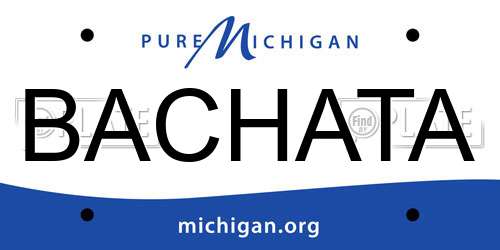 BACHATA Michigan License Plate