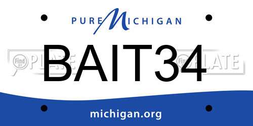 BAIT34 Michigan License Plate