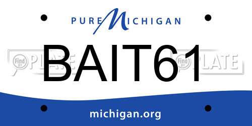 BAIT61 Michigan License Plate