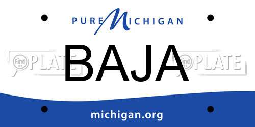 BAJA Michigan License Plate
