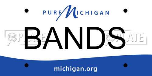 BANDS Michigan License Plate