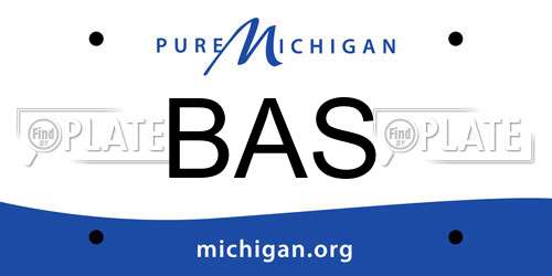 BAS Michigan License Plate