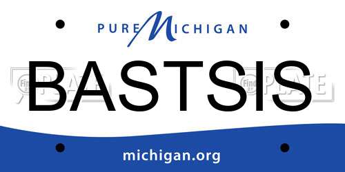 BASTSIS Michigan License Plate