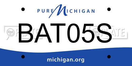 BAT05S Michigan License Plate