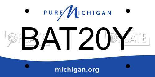BAT20Y Michigan License Plate