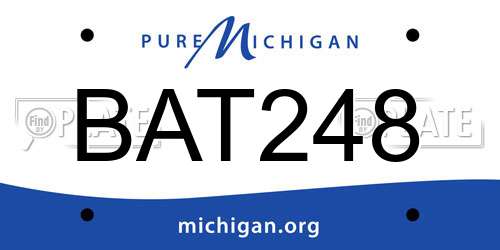 BAT248 Michigan License Plate