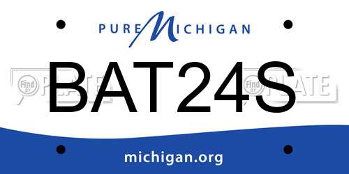 BAT24S Michigan License Plate