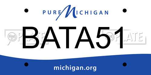 BATA51 Michigan License Plate