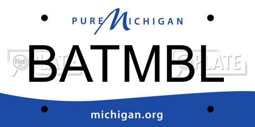 BATMBL Michigan License Plate