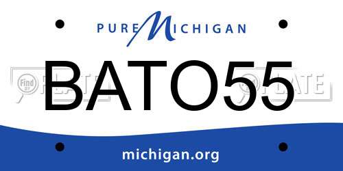 BATO55 Michigan License Plate