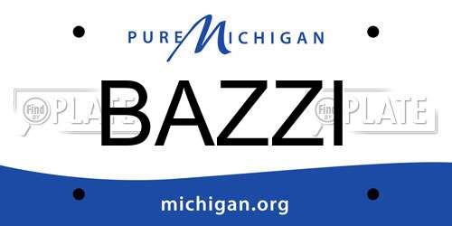 BAZZI Michigan License Plate
