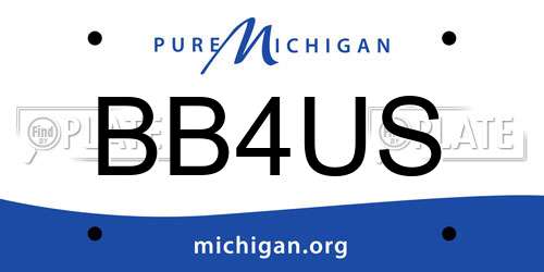 BB4US Michigan License Plate