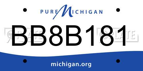 BB8B181 Michigan License Plate