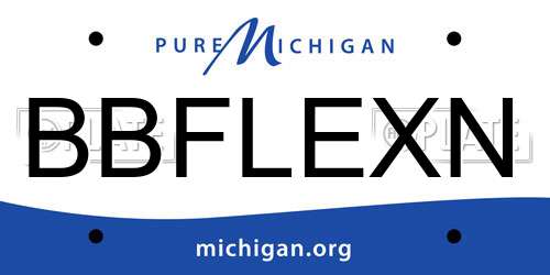 BBFLEXN Michigan License Plate