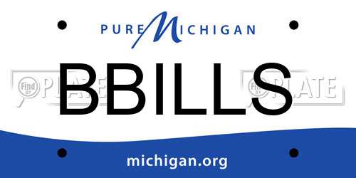 BBILLS Michigan License Plate