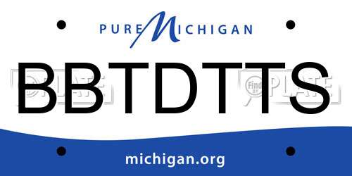 BBTDTTS Michigan License Plate