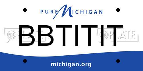 BBTITIT Michigan License Plate