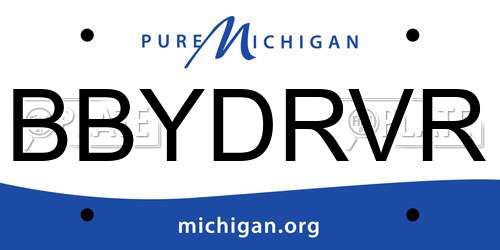 BBYDRVR Michigan License Plate