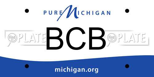 BCB Michigan License Plate