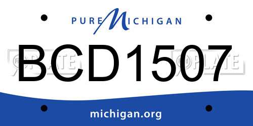 BCD1507 Michigan License Plate