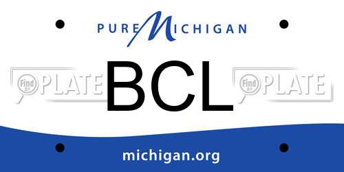 BCL Michigan License Plate