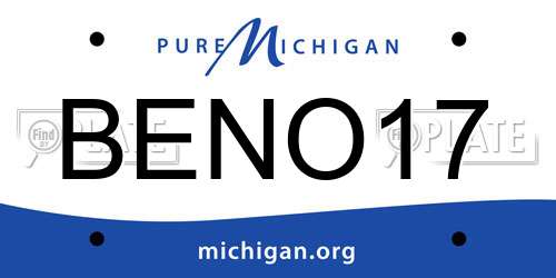 BENO17 Michigan License Plate