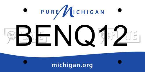 BENQ12 Michigan License Plate