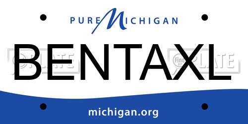 BENTAXL Michigan License Plate