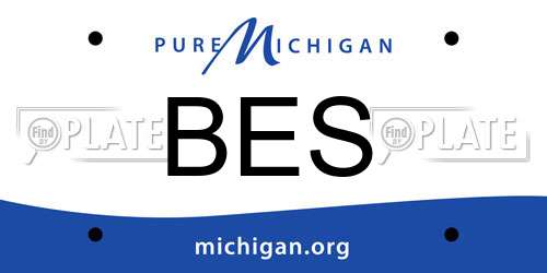 BES Michigan License Plate