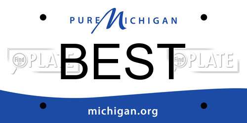 BEST Michigan License Plate