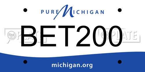 BET200 Michigan License Plate