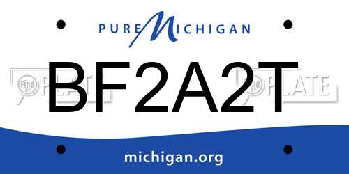 BF2A2T Michigan License Plate