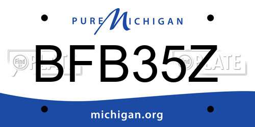 BFB35Z Michigan License Plate