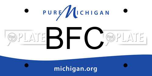 BFC Michigan License Plate
