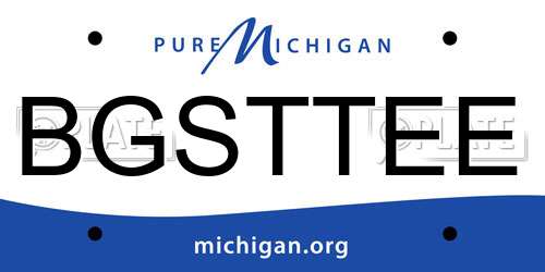 BGSTTEE Michigan License Plate