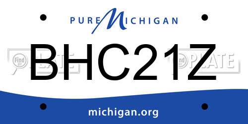 BHC21Z Michigan License Plate
