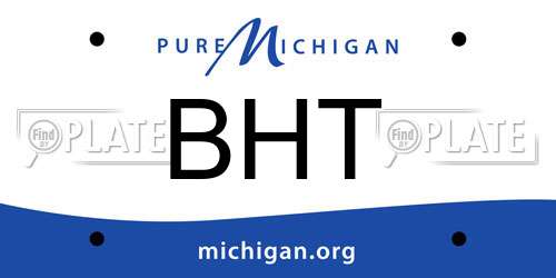 BHT Michigan License Plate