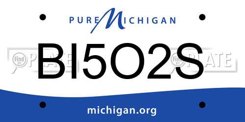BI5O2S Michigan License Plate