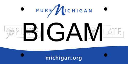 BIGAM Michigan License Plate