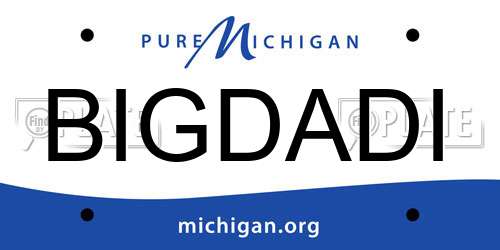 BIGDADI Michigan License Plate