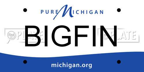 BIGFIN Michigan License Plate